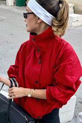 Veste Légère Femme Col Montant