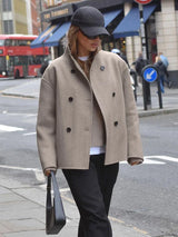Veste Tailleur Femme Croisée À Manches Longues