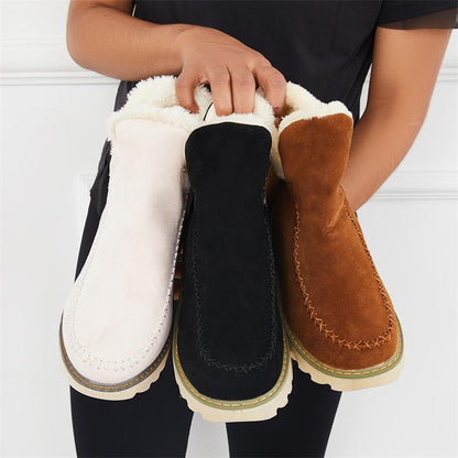 Bottines femme à enfiler avec intérieur douillet