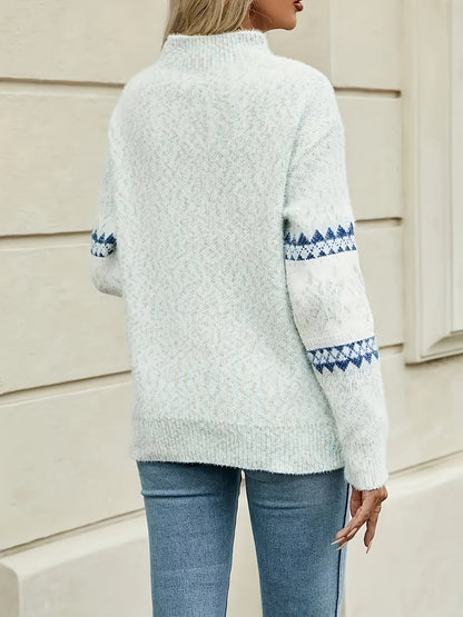 Maille chaude et cosy du pull de Noël femme