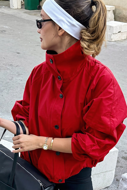 Veste légère pour femme à col montant