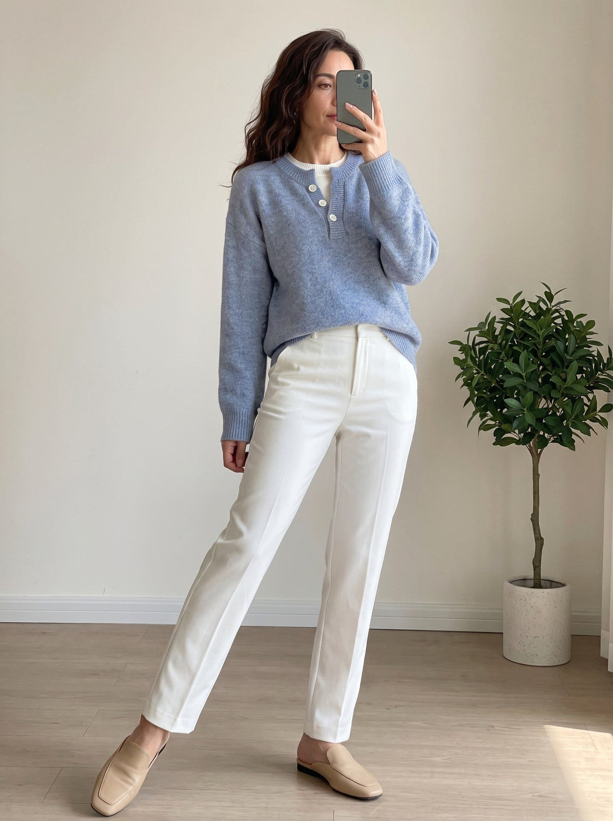 Pull Femme Maille Effet Deux Pièces Demi Zip