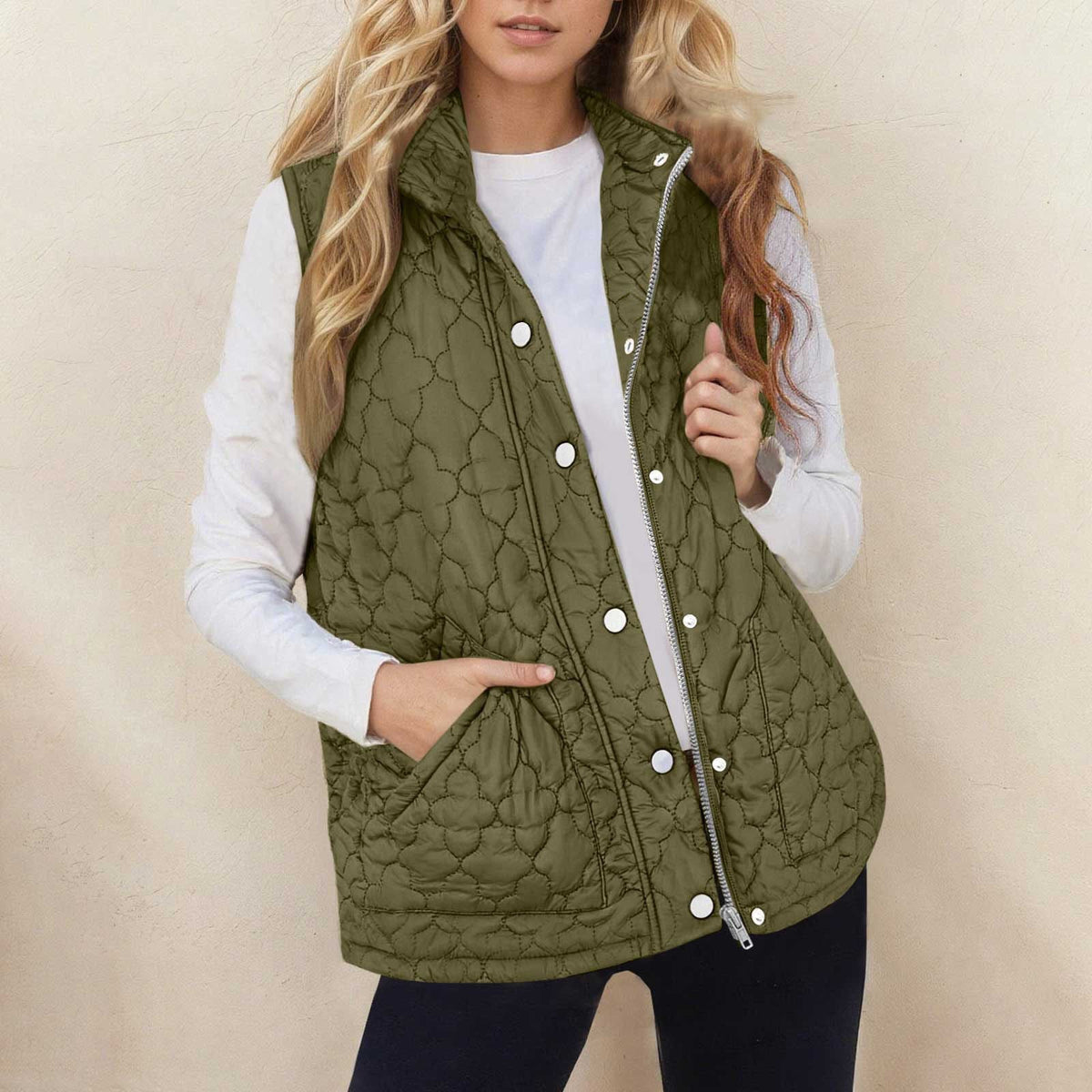 Veste Sans Manches Matelassée Femme