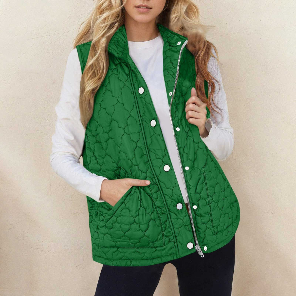 Veste Sans Manches Matelassée Femme