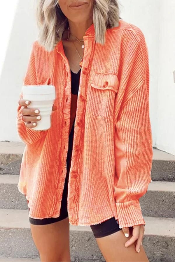 Veste Chemise Femme À Col Tailleur Et Ourlet Asymétrique