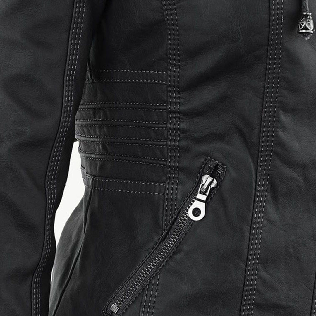 Veste femme à capuche présentée sous plusieurs angles