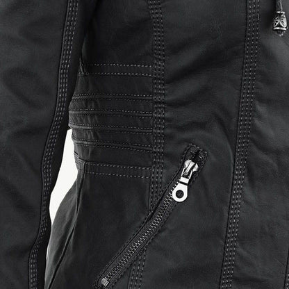 Veste femme à capuche présentée sous plusieurs angles