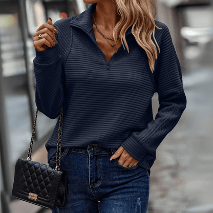 Pull femme texturé idéal pour les tenues du quotidien