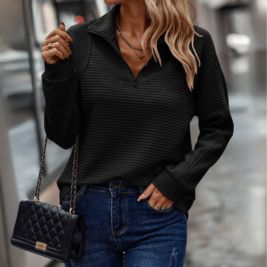 Pull femme à la coupe décontractée et confortable