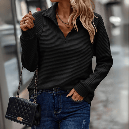 Pull femme à la coupe décontractée et confortable