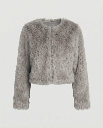 Veste Courte Duveteuse Femme