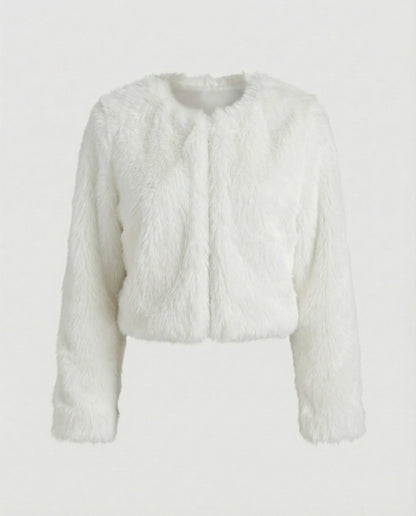Veste Courte Duveteuse Femme
