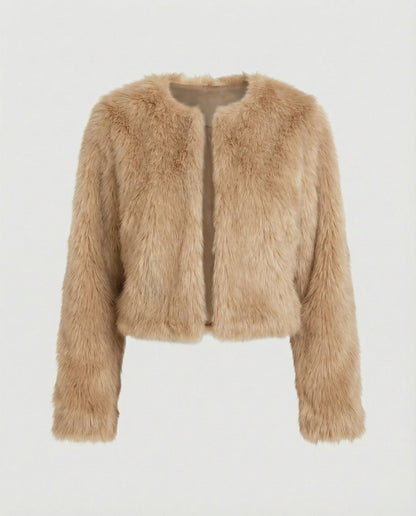 Veste Courte Duveteuse Femme