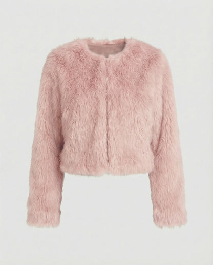 Veste Courte Duveteuse Femme