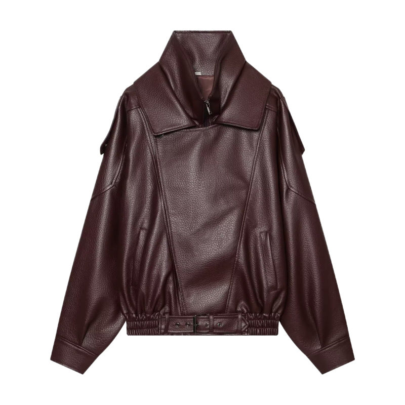 Veste femme en similicuir idéale pour une tenue quotidienne