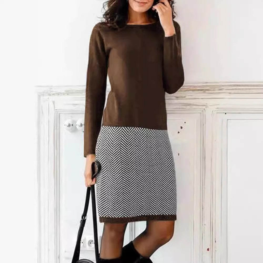 Robe pull femme adaptée aux journées fraîches