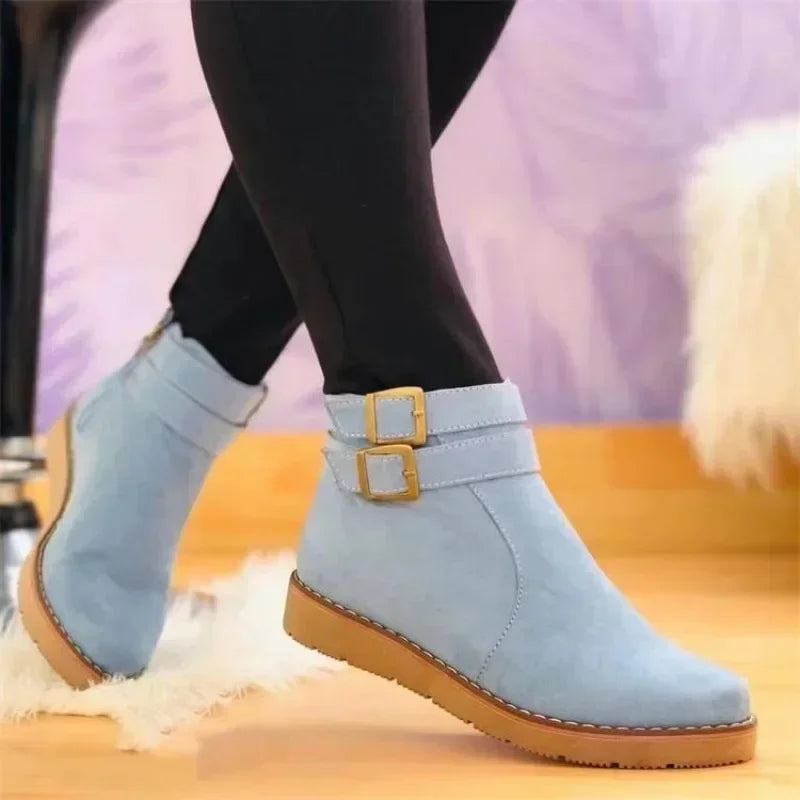 Détail de la semelle plateforme confortable des bottes