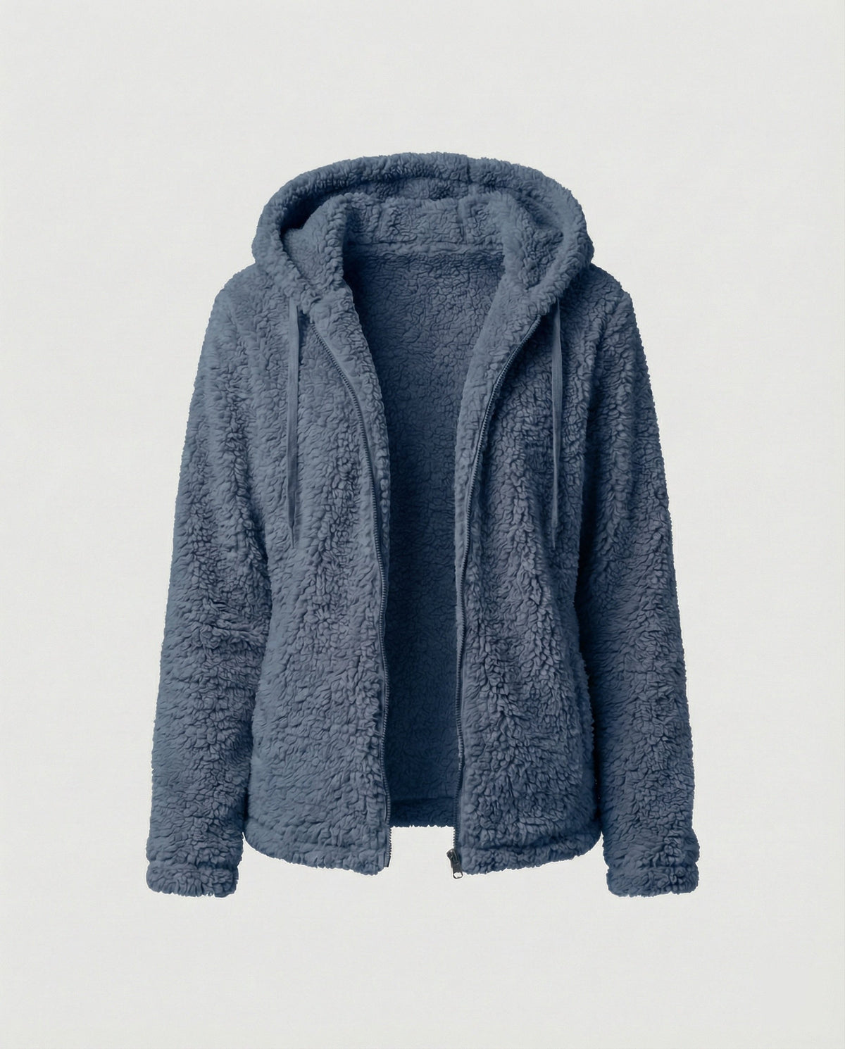 Veste Polaire Teddy Longue Femme
