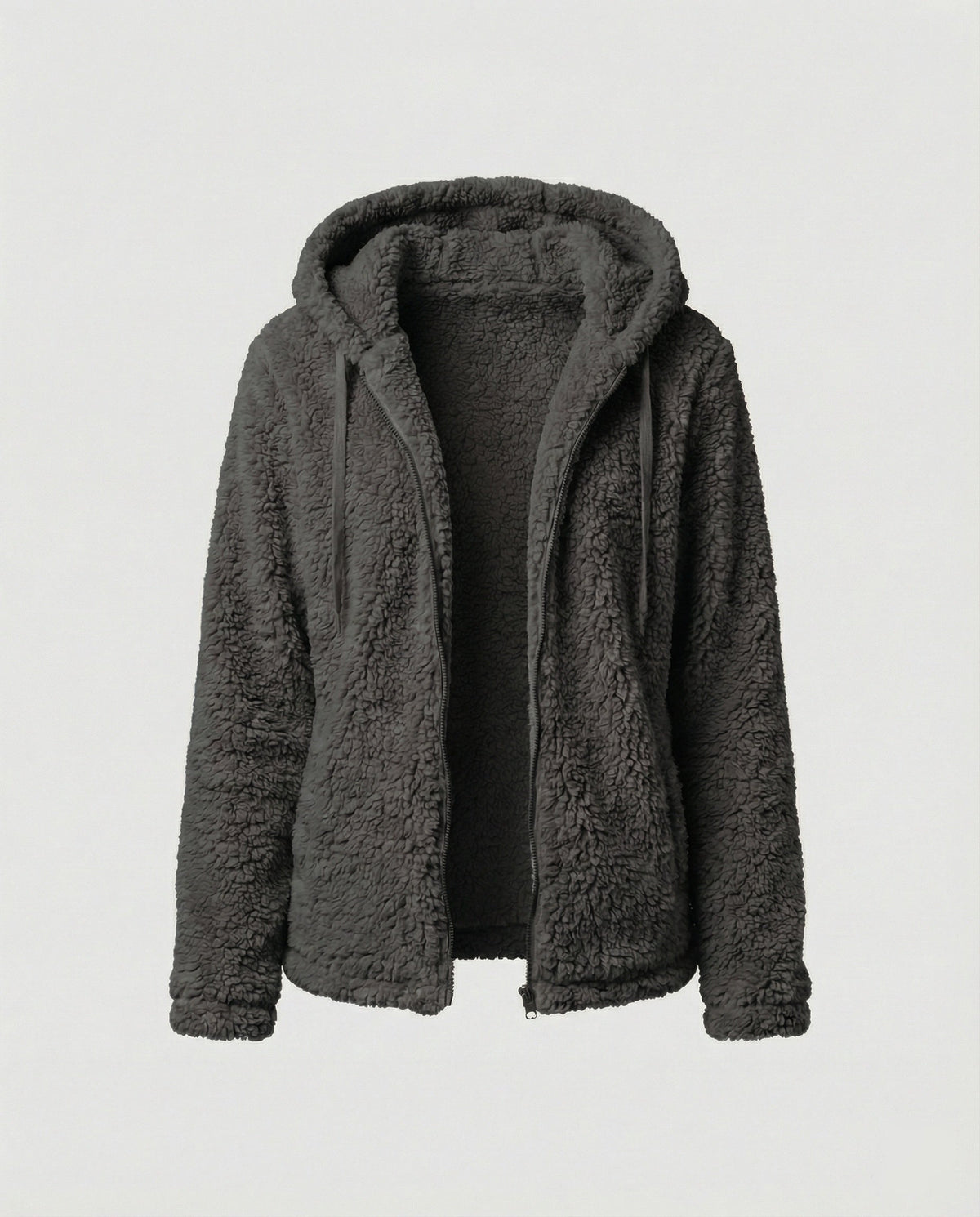 Veste Polaire Teddy Longue Femme