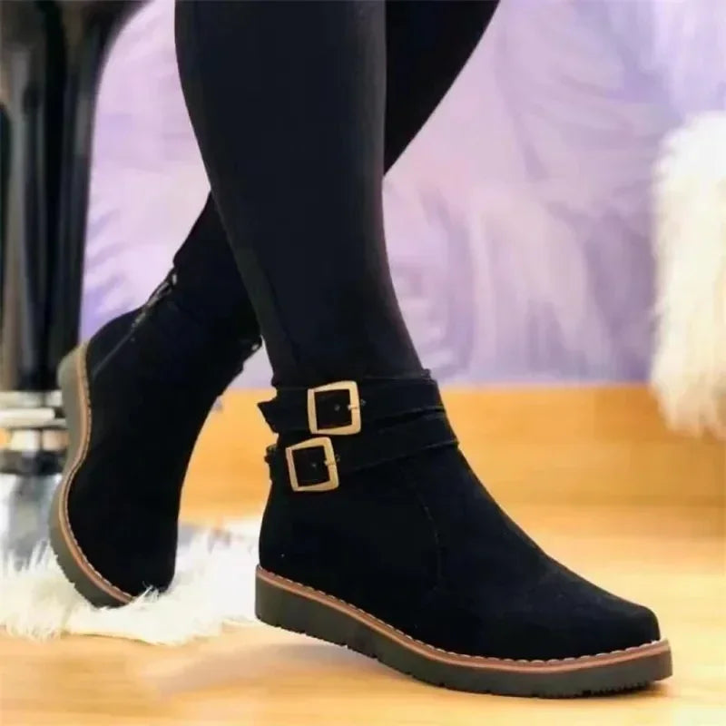 Bottes Femme À Semelle Plateforme Confortable