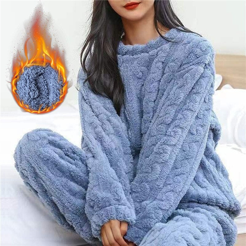 Haut de pyjama polaire femme à la coupe confortable