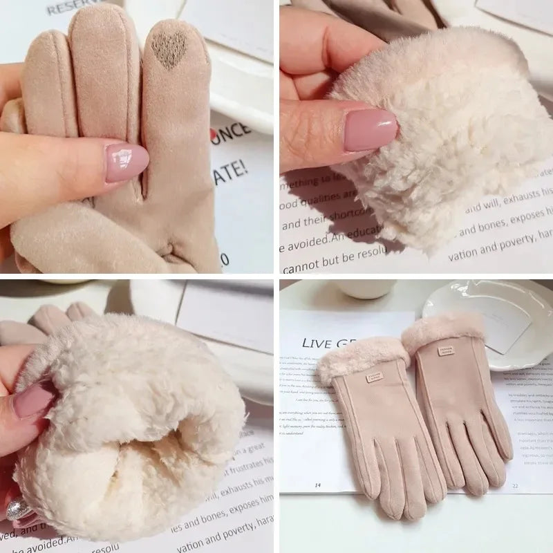 Gants d’hiver doublés pour garder les mains au chaud