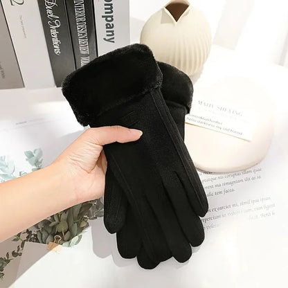 Gants femme en daim adaptés aux activités quotidiennes