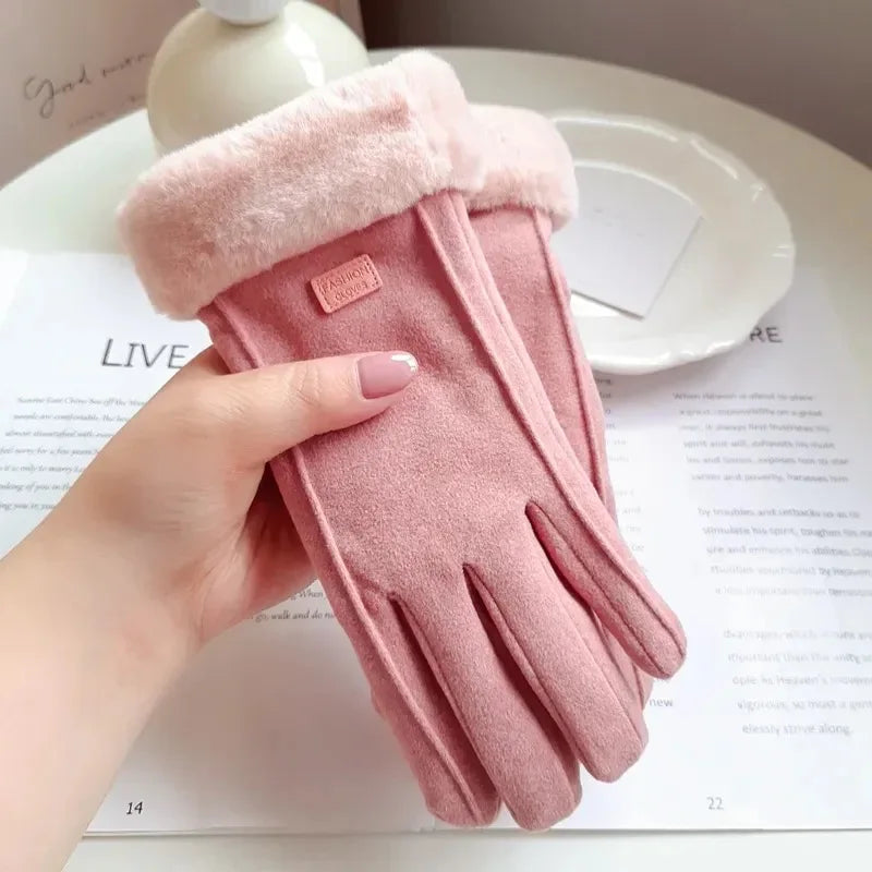 Gants doublés pour femme, conçus pour le confort hivernal