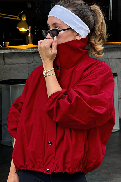 Veste femme coupe-vent avec cordon de serrage