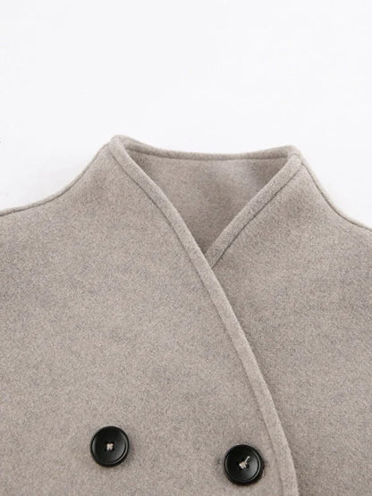 Veste tailleur femme à manches longues, vue de trois quarts