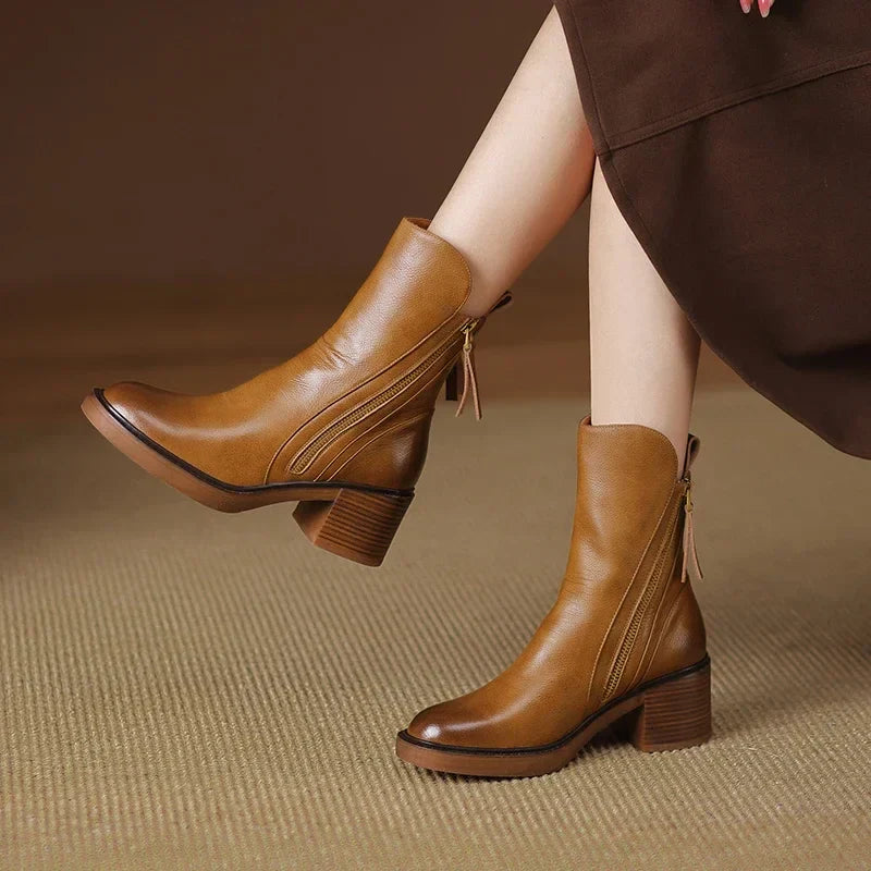 Bottines en cuir élégantes pour un style quotidien Sublime Sophie