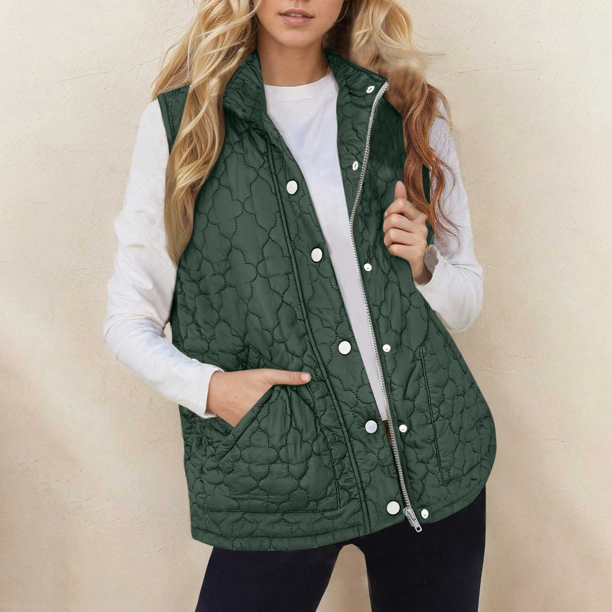 Veste Sans Manches Matelassée Femme