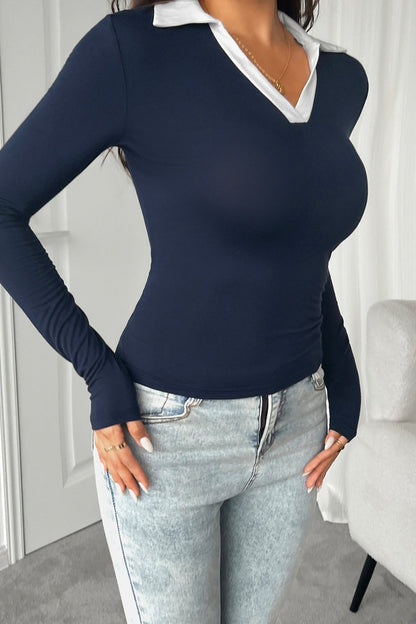 T-shirt femme à manches longues idéal pour les tenues quotidiennes