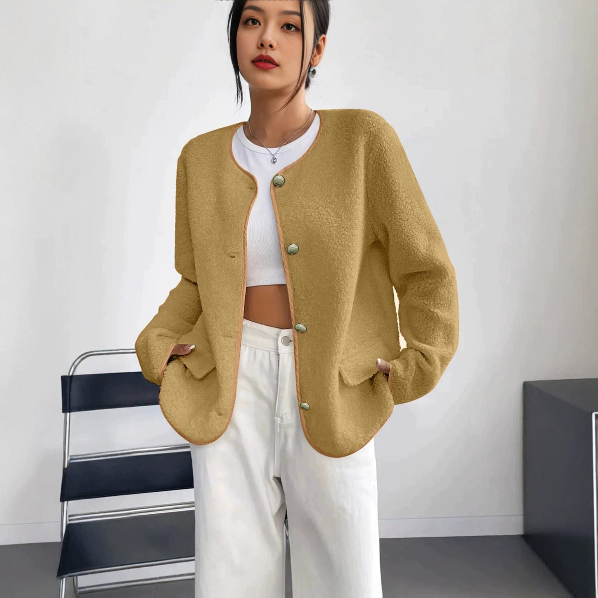 Manteau grande taille au design chic et intemporel