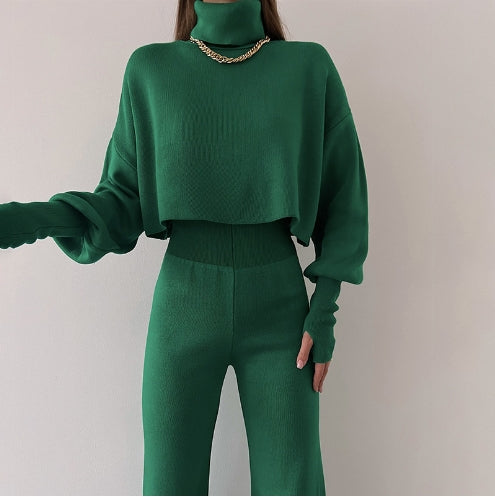 Gants Femme Tricotés Avec Col Roulé