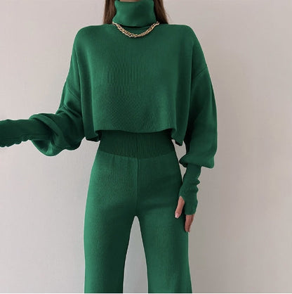 Gants Femme Tricotés Avec Col Roulé