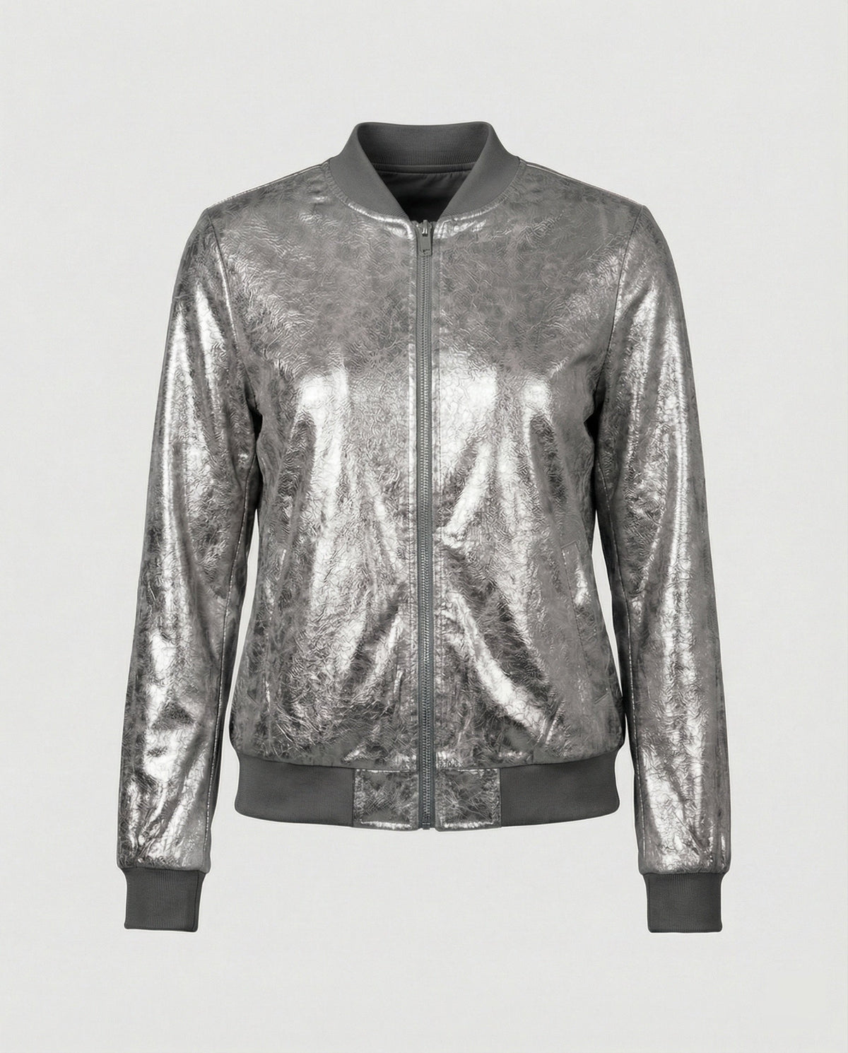 Veste Bomber Brillante Pour Femme