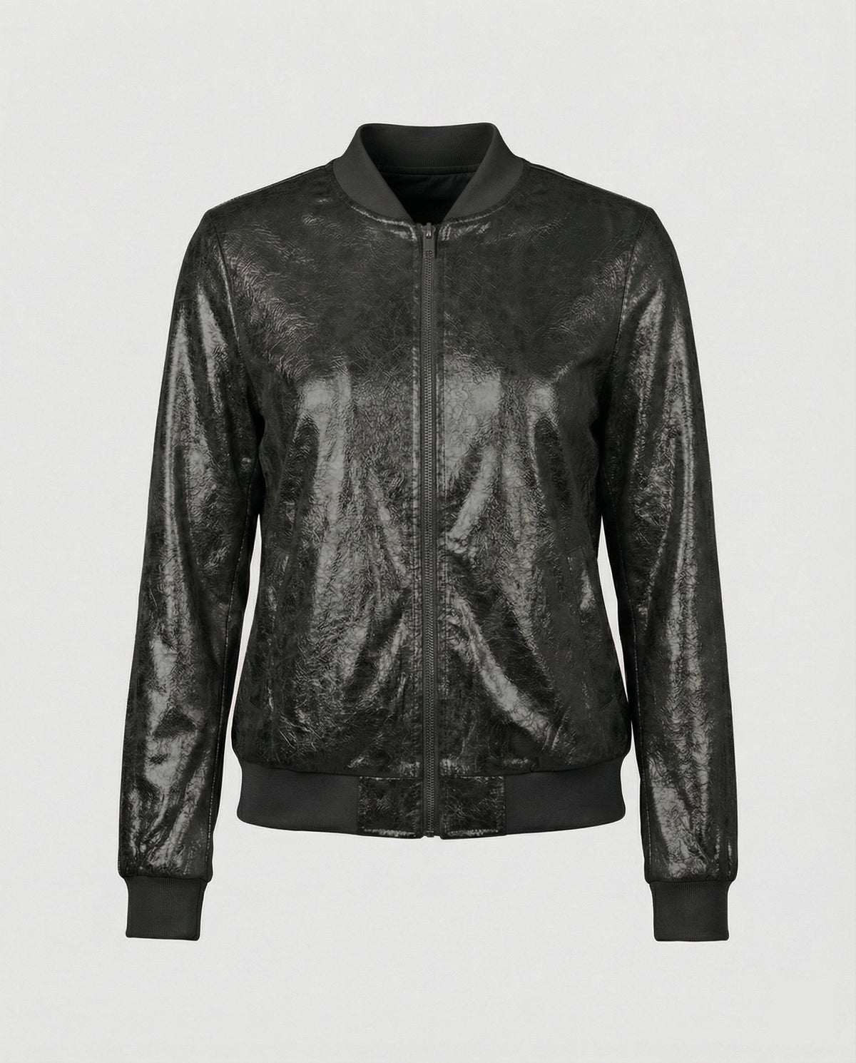Veste Bomber Brillante Pour Femme