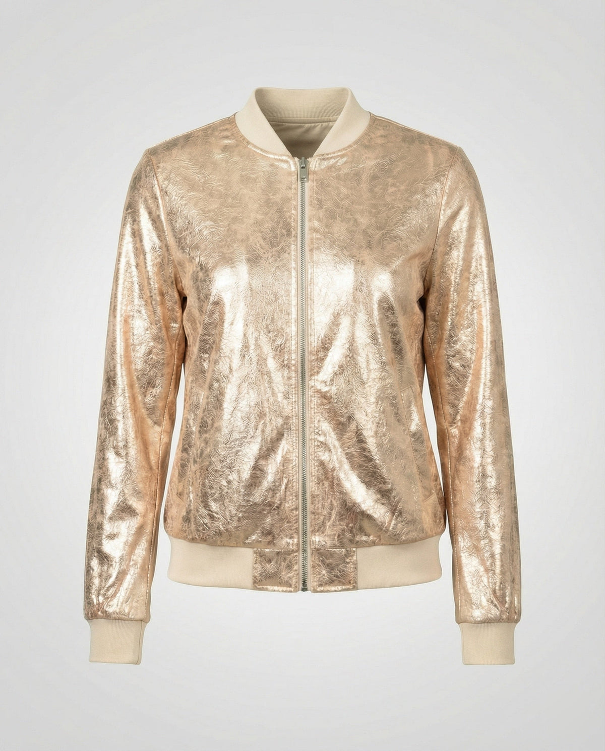 Veste Bomber Brillante Pour Femme
