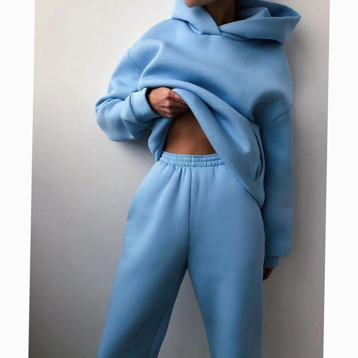 Ensemble Jogging Femme À Capuche Coupe Ample